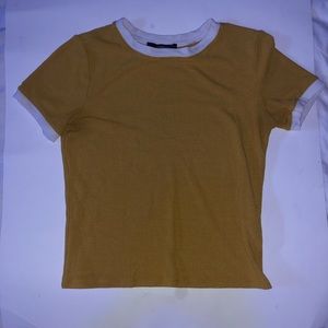 Mustard Yellow Crop Top